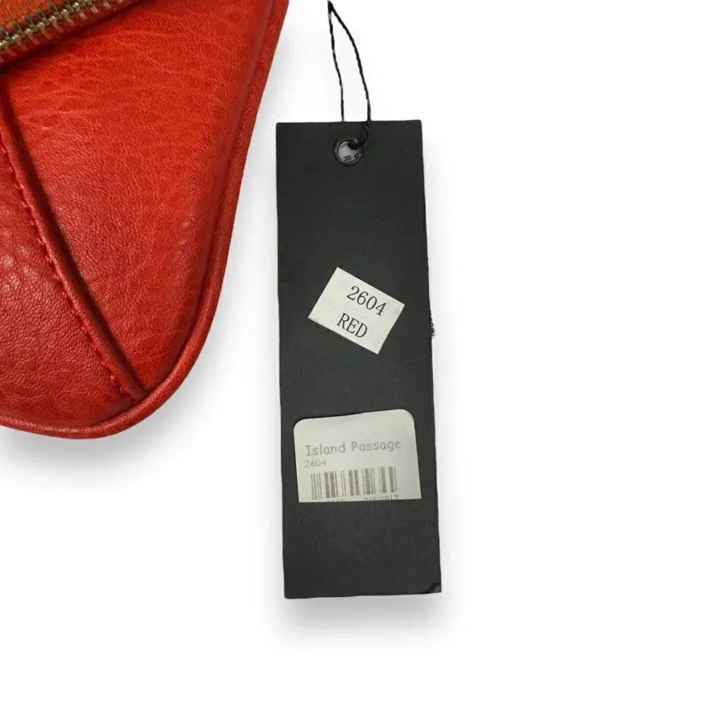 Street Level Quilted Vegan Faux‎ Leather Crossbody Bag 